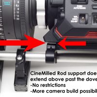 Ronin & MōVI Rod Support for Dovetails | CineMilled